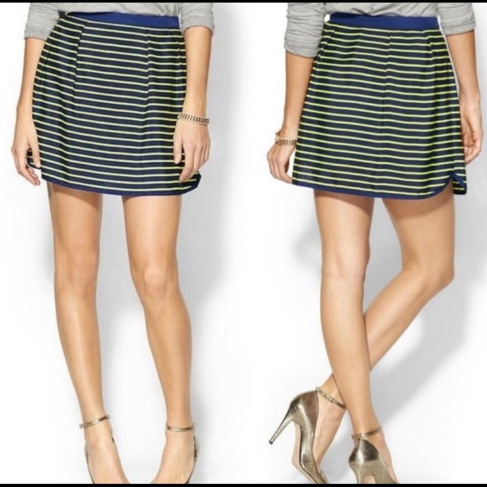 ❗️5for$25❗️ Striped Skirt Yellow/Blue